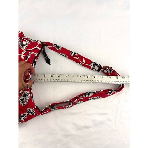 Vera Bradley Deco Daisy Sophie Fabric Shoulder Bag Houndstooth Retired - Picture 10 of 16